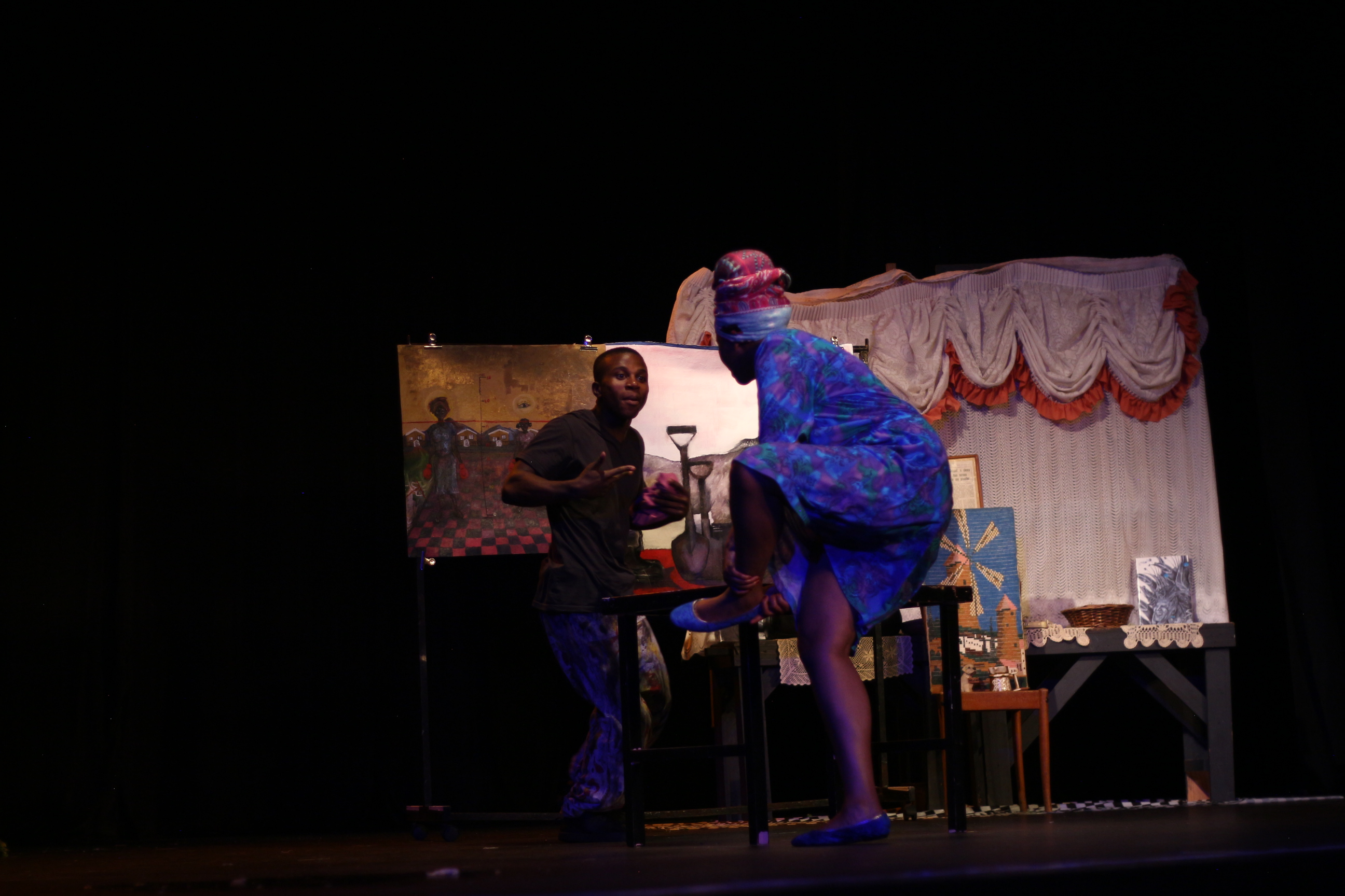 A moment from Table For Two, written and directed by Aphiwe Skhosana